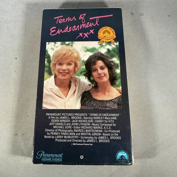 Terms Of Endearment VHS Shirley MacLaine Debra Winger Paramount - Picture 1 of 3